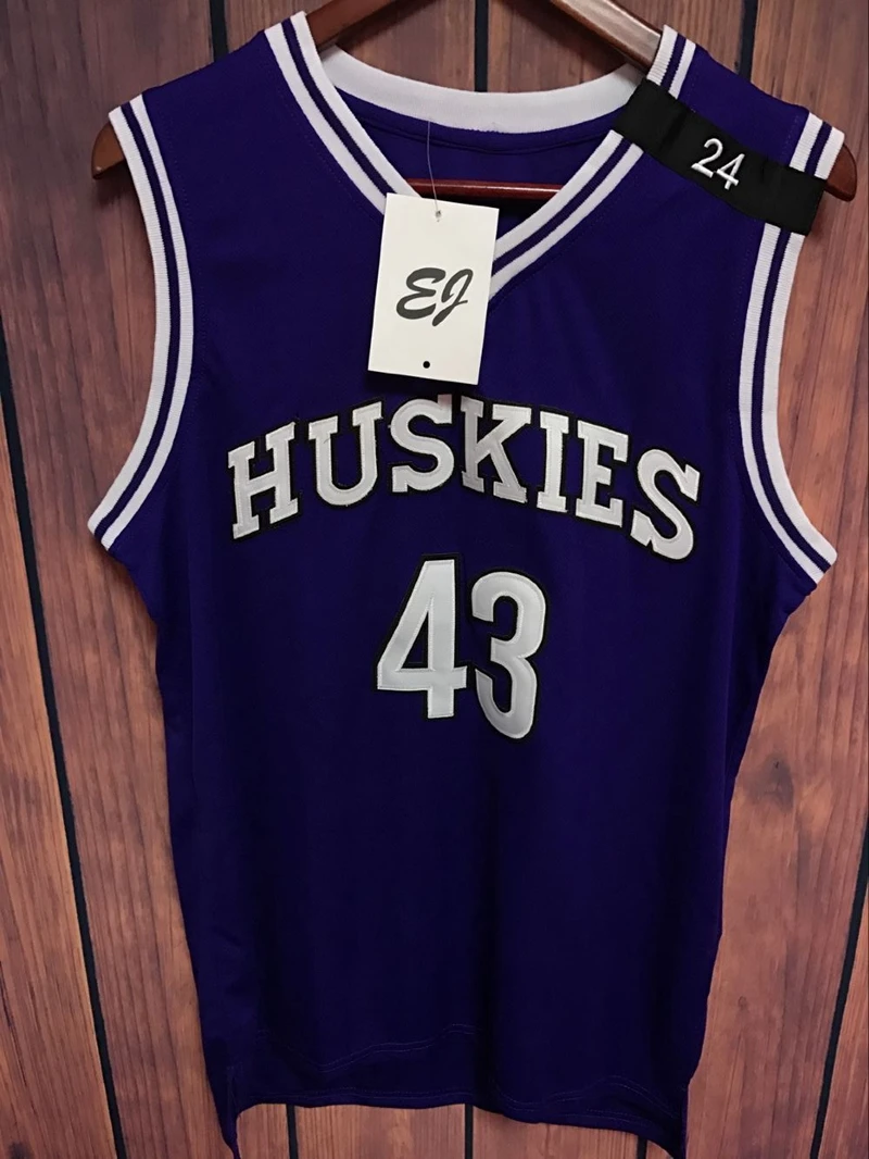 Prix pour EJ Kenny Tyler #43 Le 6e Homme de Basket-Ball Jersey Marlon Wayans violet Prix pour EJ Kenny Tyler #43 Le 6e Homme de Basket-Ball Jersey Marlon Wayans violet
