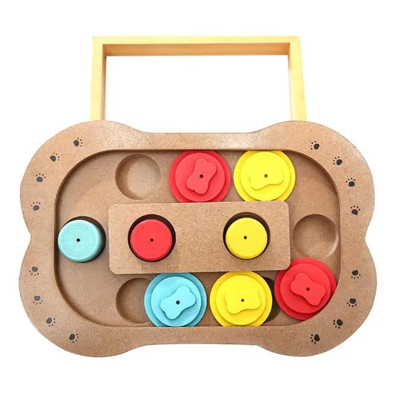 Собаки Puzzle игрушки кости лапы кормления интерактивные игрушки для животное головоломки бутылочка с ложкой Bone Тип играть многофункциональный инструмент