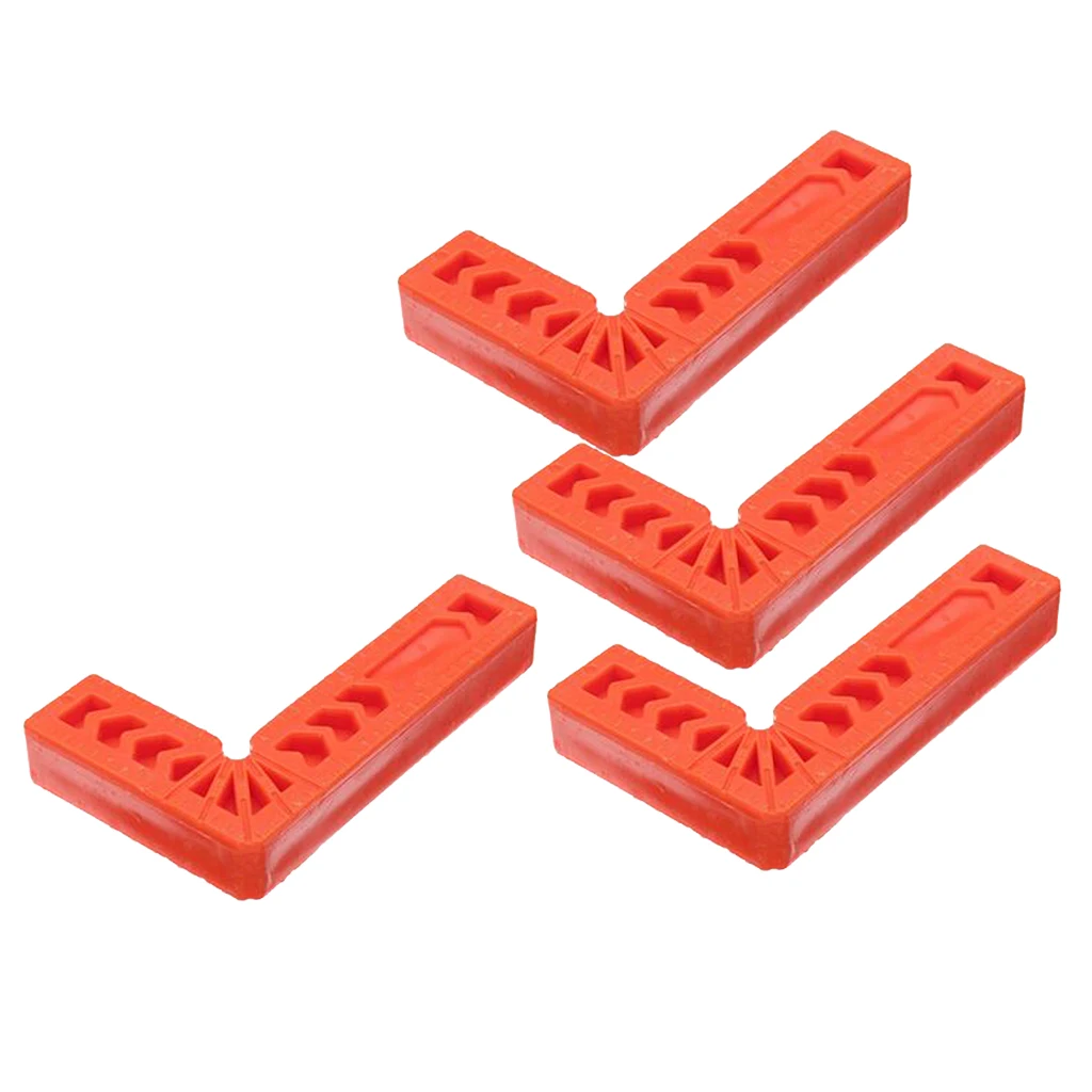 4Pcs 90 Deg Angle Positioning Squares 4'' Right Angle Clamps Plastic