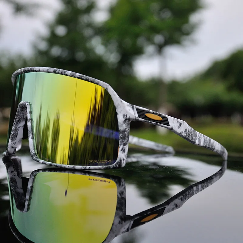 Поляризованные велосипедные очки горный велосипед велосипедные очки мужские велосипедные солнцезащитные очки UV400 велосипедные очки 3 линзы - Цвет: SUGO4