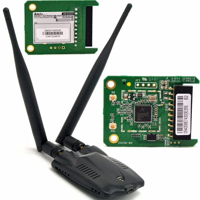 WTXUP Atheros AR9271 802.11n 150Mbps Wireless USB WiFi Adapter + 2x 6dBi WiFi Antenna for