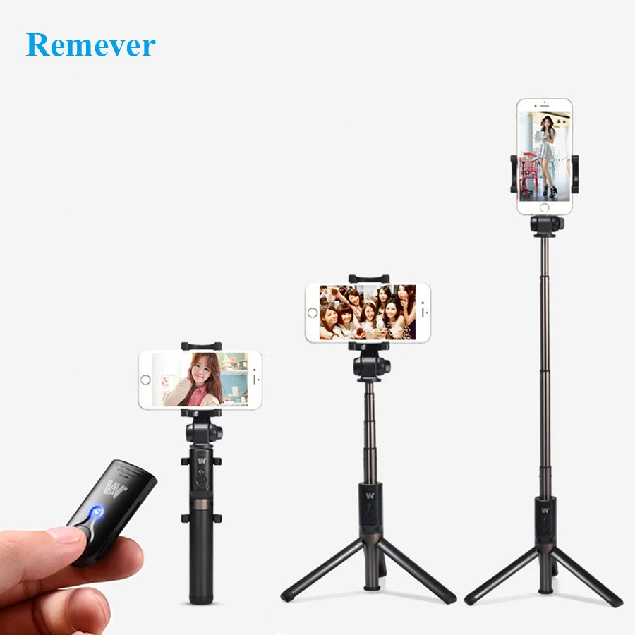 

3 in 1 Mini Wireless Bluetooth Selfie Stick With Tripod Led Fill Light Extendable Monopod for iphones Samsung Huawei Xiaomi