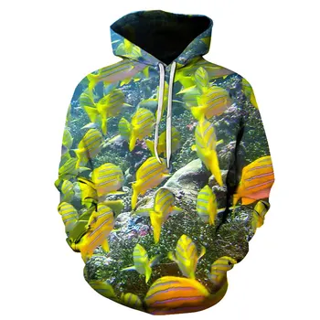 

Funny Hoodie 3d Tropical Fish Printed Hoodies Men Women Long Sleeve Sweatshirt Hooded Streetwear Tops Plus Size Hoody Dropship