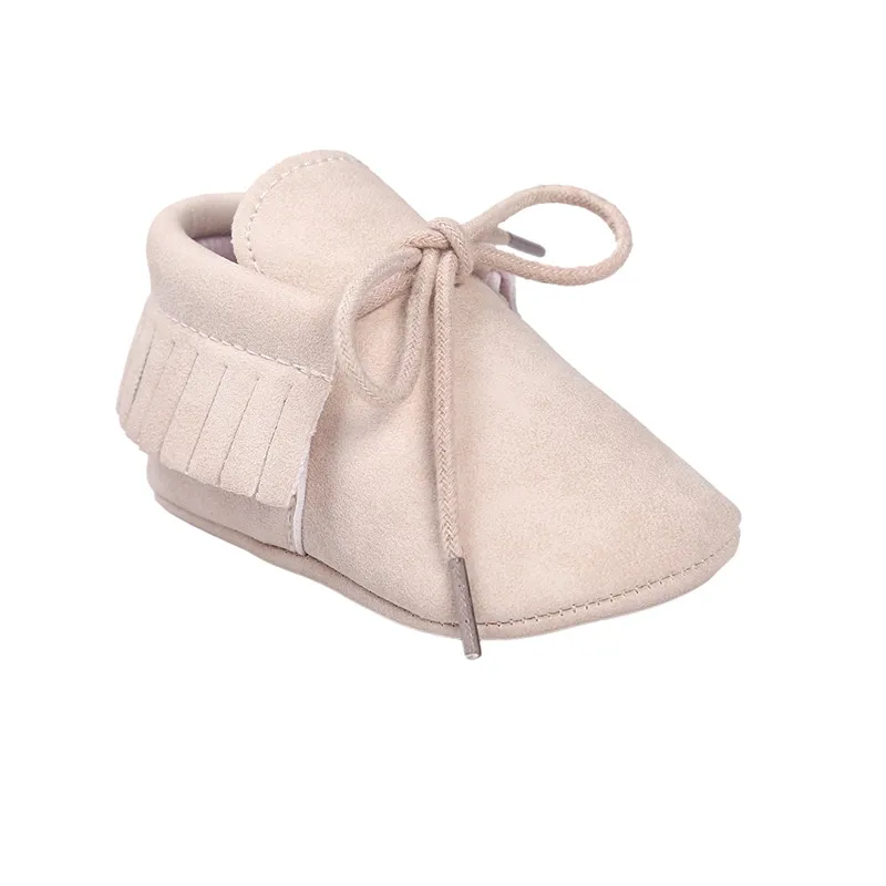 Довольно молочного цветов для маленьких мальчиков обувь для девочек обувь с мягкой подошвой для малышей; обувь детская Мокасины обувь. CX45C
