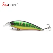 Brand Floating Wobbler Fishing Minnow Lure 7cm 7.4g Plastic Hard Fishing Bait 1Pcs/lot Carp Pesca Crankbait 5 Colors Available