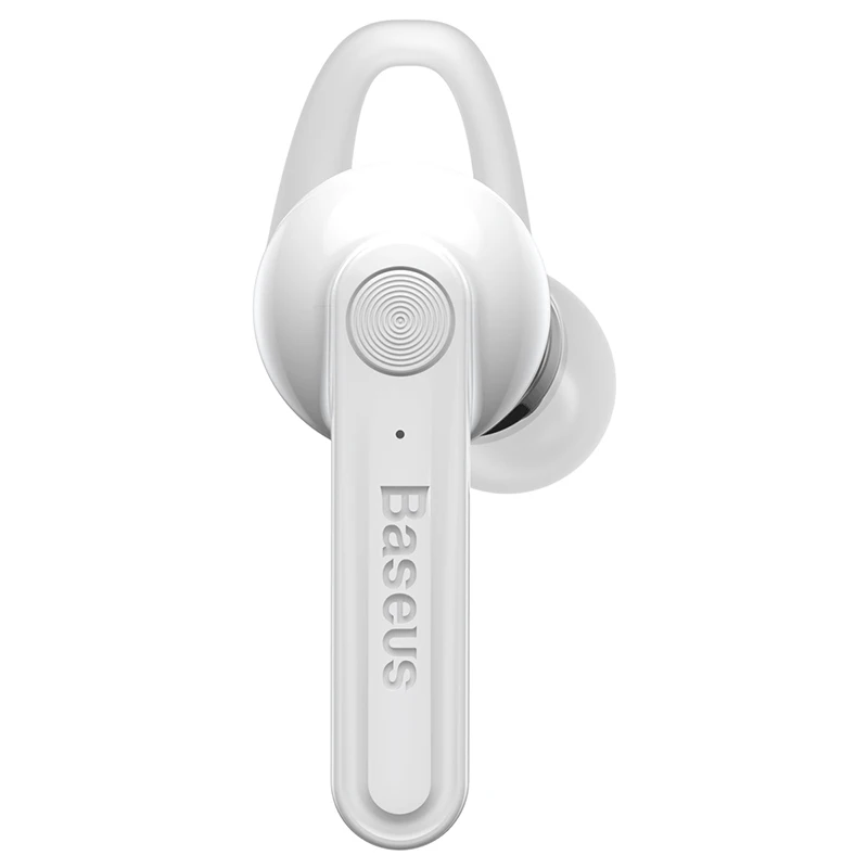 Baseus мини беспроводные Bluetooth наушники с магнитной зарядкой Bluetooth гарнитуры вкладыши громкой связи с микрофоном для iPhone samsung в автомобиле - Цвет: Белый