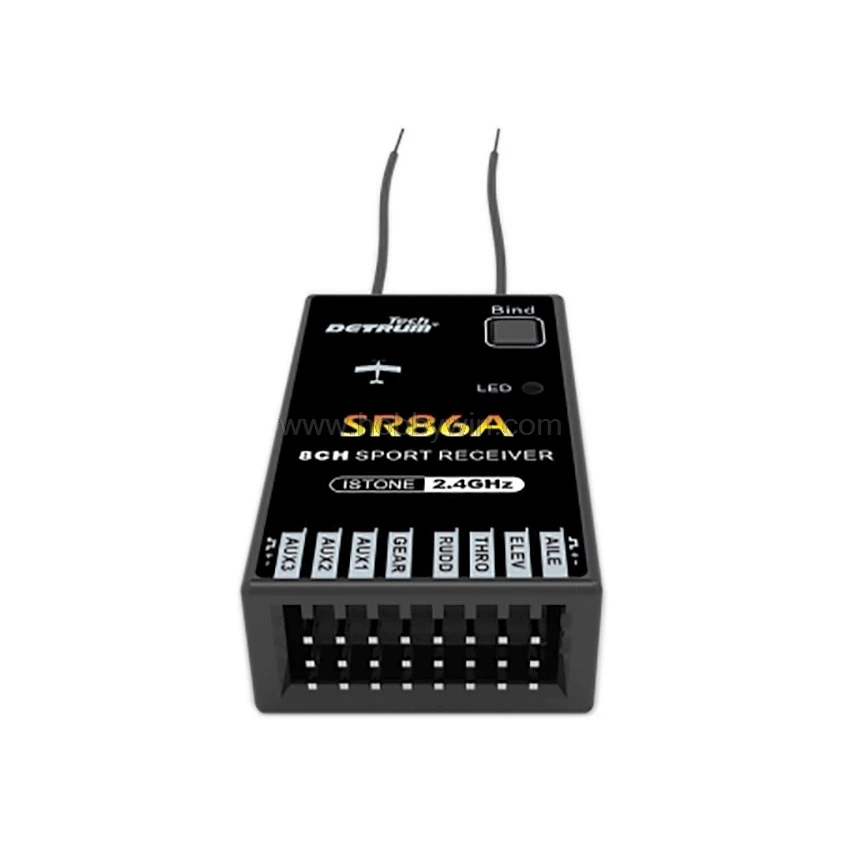 Dynam Detrum SR86A 8CH 2 4G стабильный Приемник 6 осевой гироскоп 3 16 В ШИМ 71 Гц Выход для