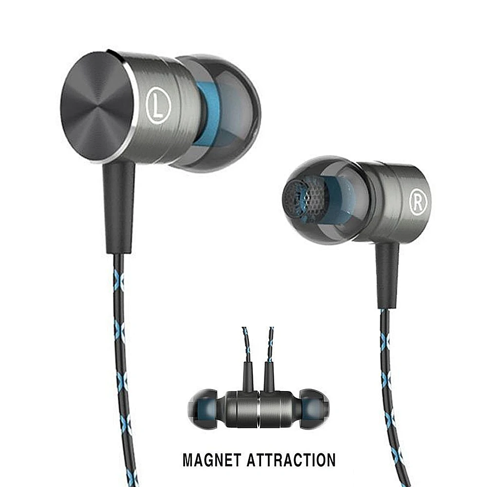 RUKZ X41M магнитные наушники HIFI лихорадка в ухо переходных частот мощные басы