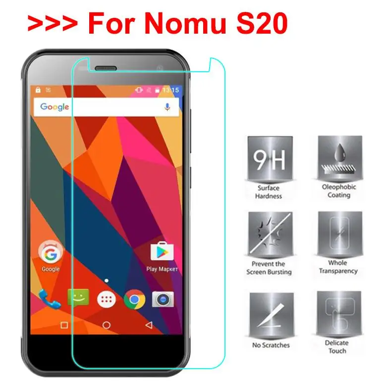 

For Nomu S20 Tempered Glass Steel Film Front Protective Replacemant Part For Nomu S20 Glass Screen Protector Mobile Phone Film
