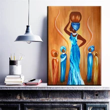 ZZ700 modern abstract portrait canvas art abstract african women oil art painting on canvas wall pictures