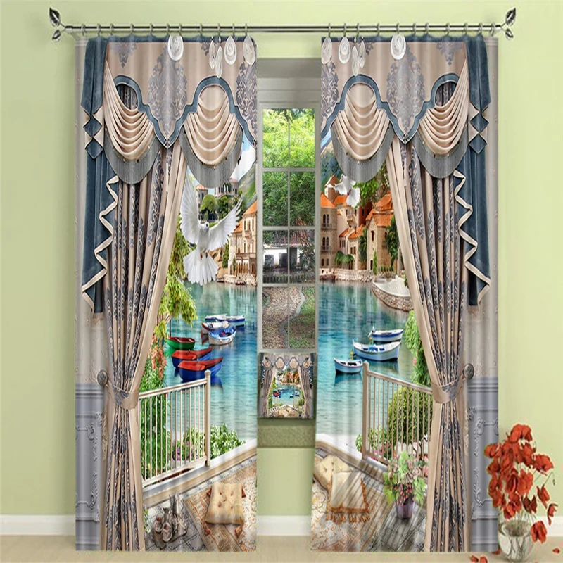 Под заказ, цвет лаванды Роскошные 3D затемненные занавески для окон для гостиной кровати комнаты отеля стены гобелены Cortinas