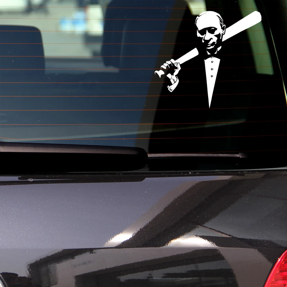 

20x18.8cm Putin Emblem Badge Funny Car Sticker External Accessories Universal Auto Decal Car Styling Russian President Vladimir