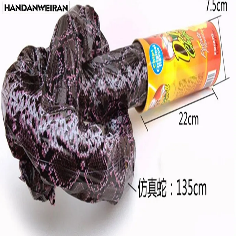 

1PIECE High jump lover friend birthday gift ideas tricky toys chips barrel spoof strange snake simulation