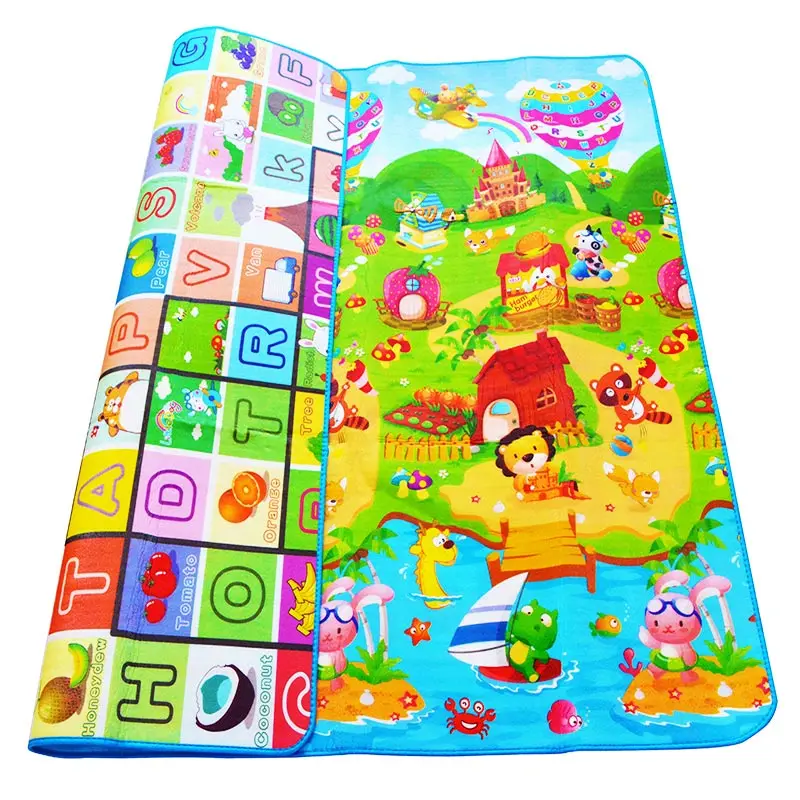 

180x120x0.5cm Thick Baby Crawling Play Mat, Educational Alphabet Game Rug Children Puzzle Activity Gym Carpet Eva Foam Kid Toy