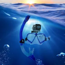 Дыхательный аппарат для взрослых трубка маска для подводного плавания Очки для плавания под водой подводное плавание для GoPro Hero4 5 3 Спорт Камера для xiaomiyi 4 k sj