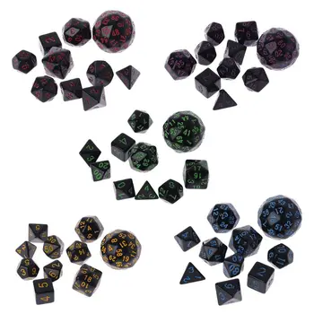 

10 Pcs/Set Game Dice Multi Sided Dices Mixing Party Games Club Gifts Creative Adult Children For Dungeon D & D Games Play