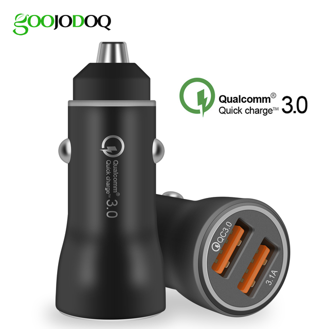 Dual Fast USB Car Charger For Xiaomi Car Charger Quick Charge 3.0+3.1A Car UCB For Samsung Huawei iphone 7 8 X XR XMAX