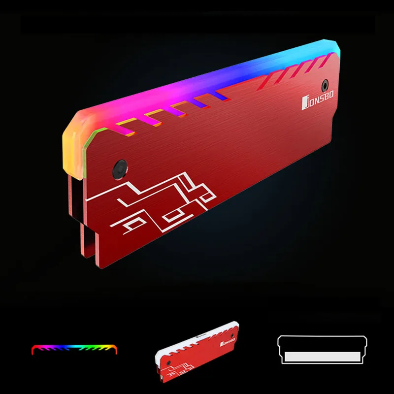 2 PCS ذاكرة عشوائية Ram RGB برودة الحرارة بالوعة سترة تبريد ل DIY PC لعبة فيرسلوكينغ وزارة الدفاع DDR DDR3 DDR4 زعنفة الإشعاع تبديد