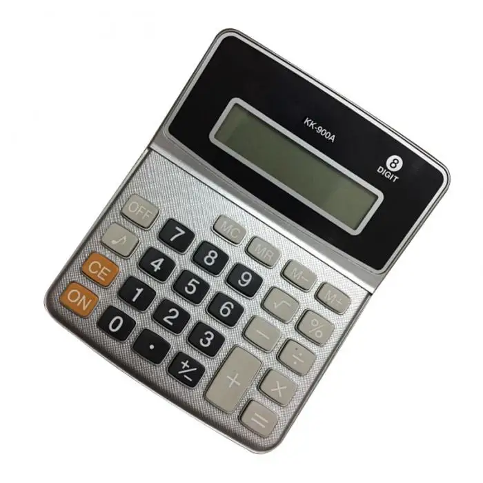 8 цифр дисплей бизнес электронный калькулятор с кнопкой батареи LSMK99