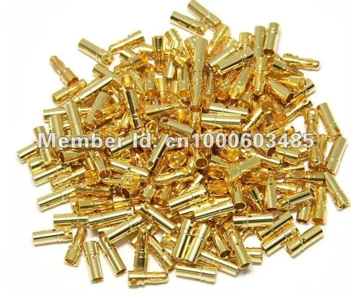 

10pair / lot 2.0mm rc connector  Gold Bullet Banana Connector