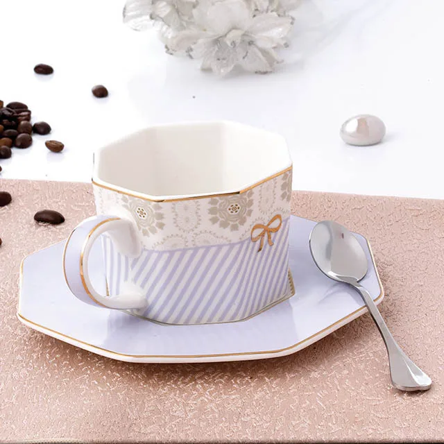 YeFine, керамическая чайная чашка и блюдце, набор, дизайнерский, костяной фарфор, кофейная чашка, фарфоровая, послеобеденная, черная чайная чашка, набор кофейной посуды