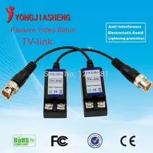 10pairs Security cctv Video Balun passive color Video transmission over CAT5 transceiver balun rj45