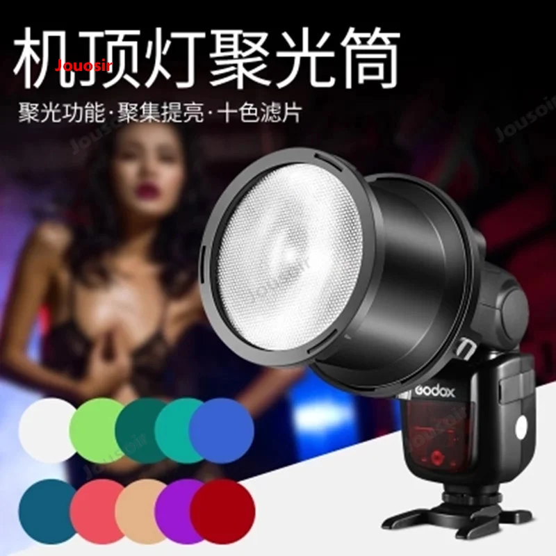 Falcon Eyes Speedlite Flash 10 шт. цветных фильтров сфокусированный тубус для Canon Nikon Sony Godox