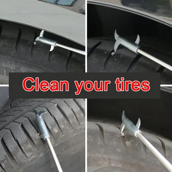 

Car Tire Chink Thread Stone Clean Hooks Auto Tire Cleaning Repairing Tools