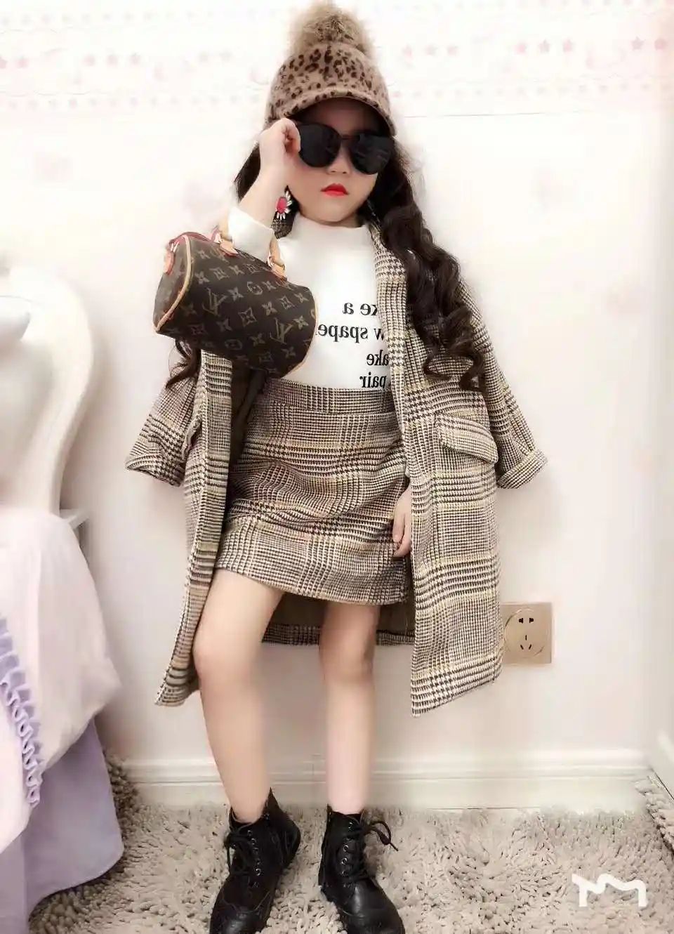 Mihkalev Girl Fall Outfits 2020 Autumn Winter Children Clothing Set Coat Skirt Baby Girls Tracksuit Kids Woollen Clothes Sets Aliexpress