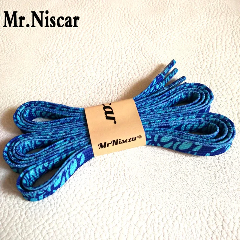 Mr. niscar/2 пара 80-150 см Ширина 1 см синий в полоску полиэстер без каблука Шнурки модные спортивная обувь Обувь Tring Повседневное шнурки