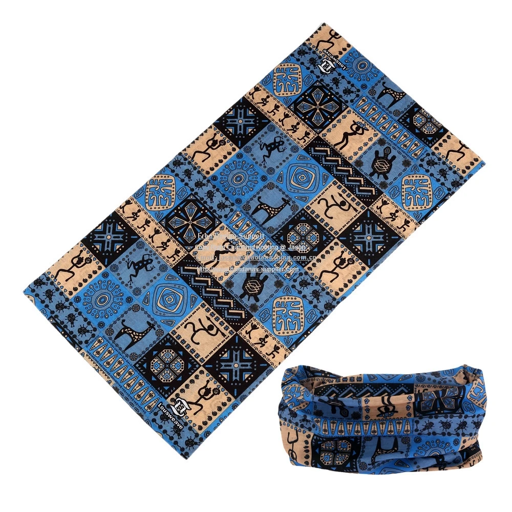 Оптовая продажа полиэфирная трубчатая бандана бесшовная повязка на голову.