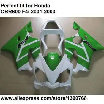 

Hot sales fairing kit for Honda CBR 600 F4i 01 02 03 green white fairings CBR600F4i 2001 2002 2003 OL87