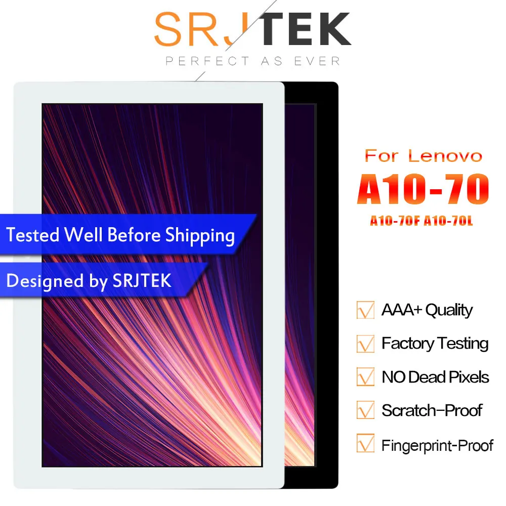 SRJTEK 10 1 &quotдля Lenovo Tab 2 A10 70 70F LCD дисплей Матрица сенсорный экран дигитайзер