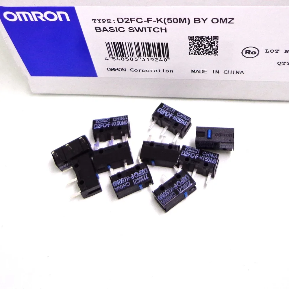 10 шт. мышь OMRON микро переключатель флейта м 20 (50 м) D2F флейта|Выключатели| |