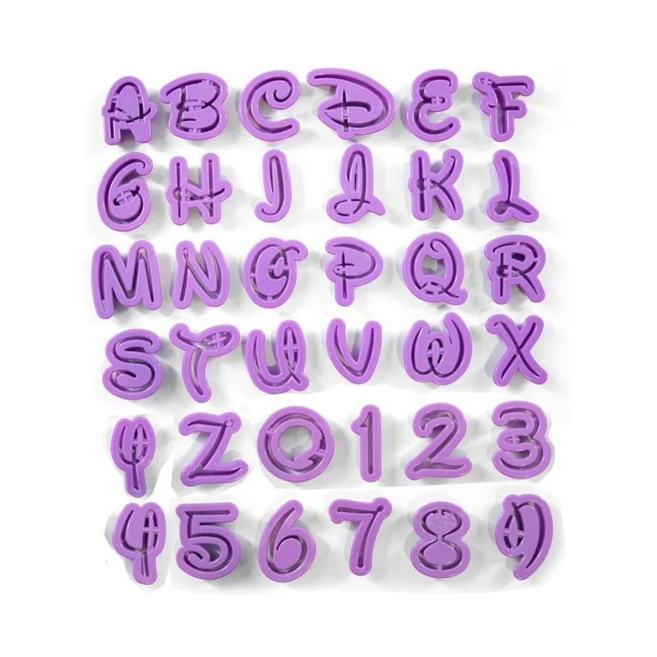 

DIY Letter Number Cake Mould Fondant Sugarcraft Cookie Plunger Cutter Mold Decorating Tools