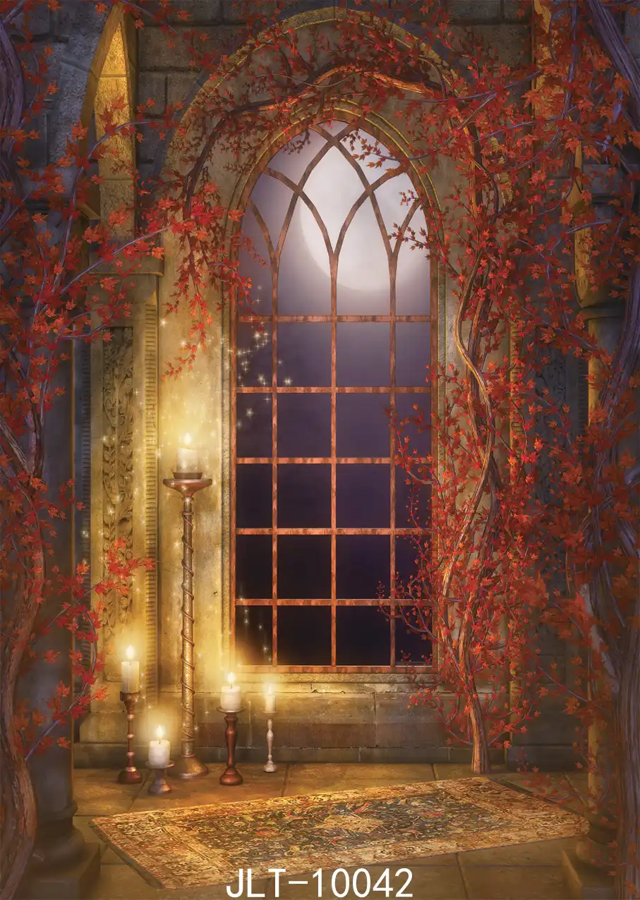 ハロウィン背景宮殿夜景ポートレートドア写真の背景ファンタジーキャンドルビニール布のphotophone Background Aliexpress