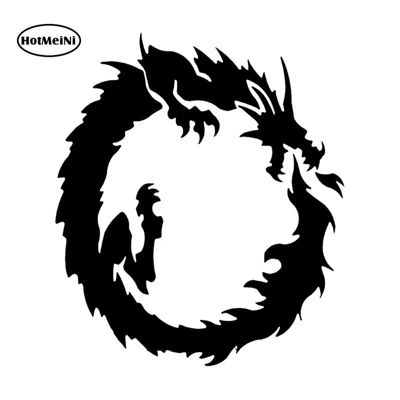 Наклейки HotMeiNi Ouroboros дракон круг бритвенный наклейки для автомобильного окна