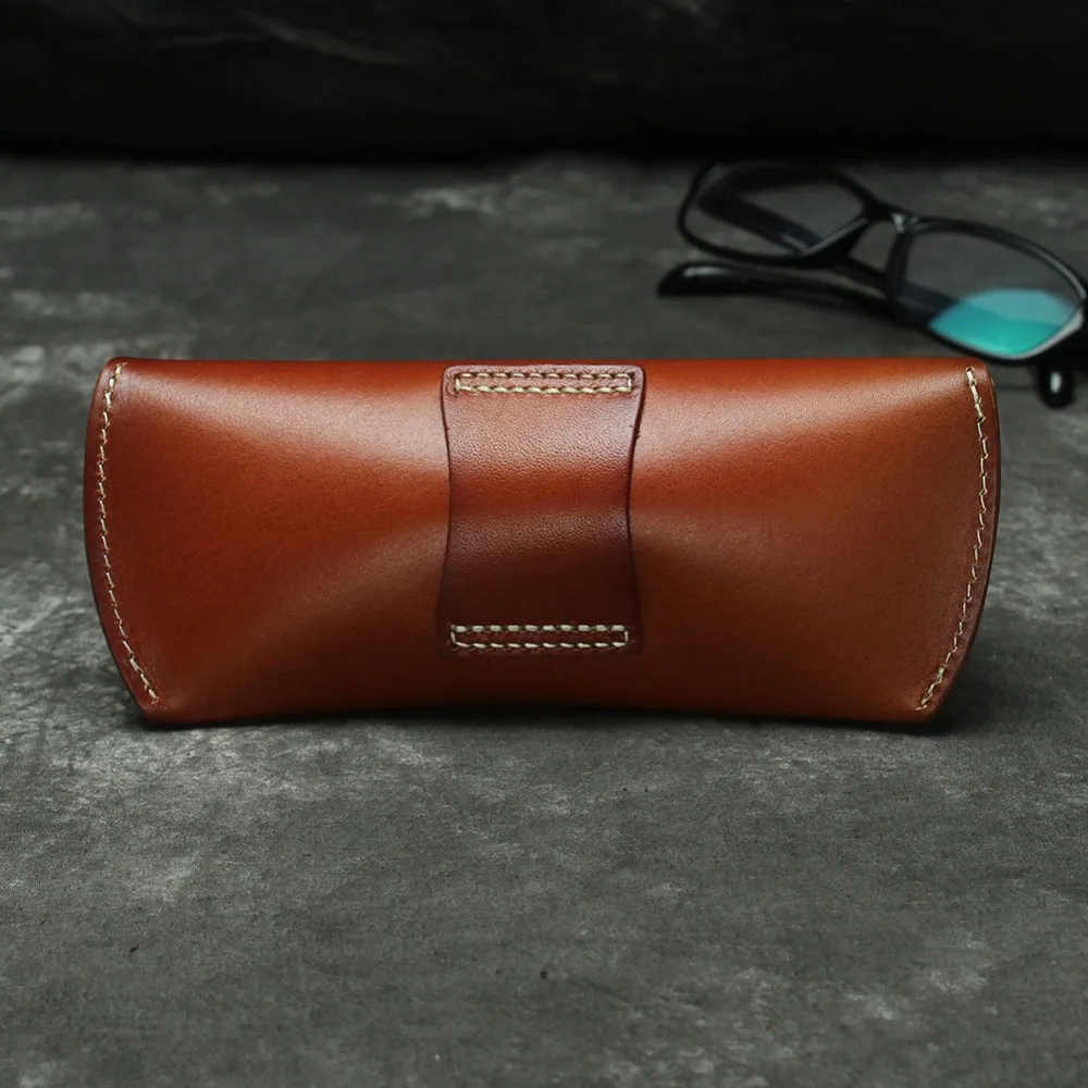 

men women sunglasses waist bags box genuine leather glasses pocket belts bag magnetic buckle glasses bag Handmade waist pack
