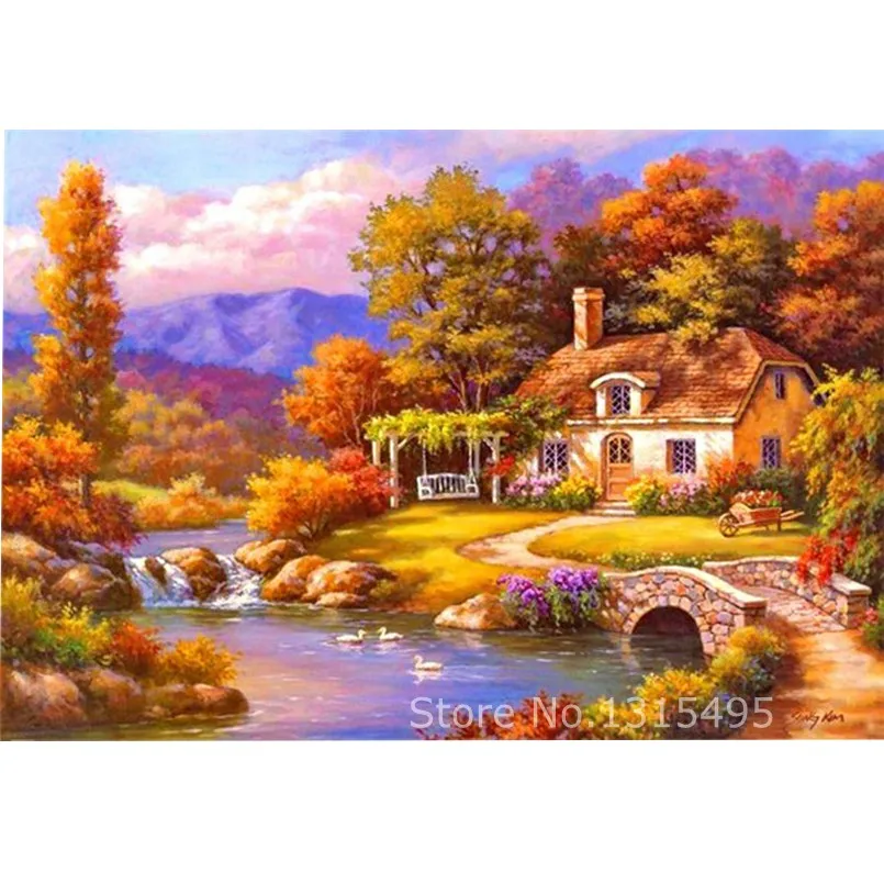 

5d Diamond embroidery carbin painting 36*25cm cross stitch Rubik Cube round diamond mosaic full picture pastes decoration N007