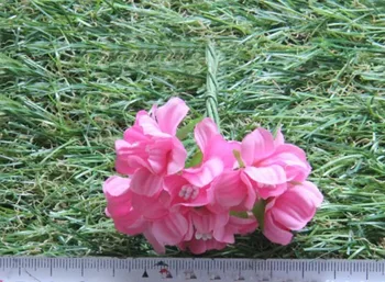 

72PCS Small Fabric Roses Artificial Morning Glory,Wire Stem,Wedding Bouquet Decorarion Accessories,Floral Head Wreath,Garland