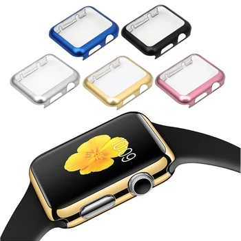 

Ultra Thin Full Screen Protector Cover PC Case For Apple Watch Series 1 38 42mm