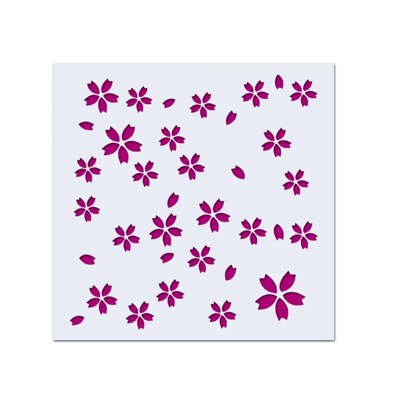 

13cm Plum Flower Texture DIY Layering Stencils Wall Painting Scrapbook Coloring Embossing Album Decorative Template