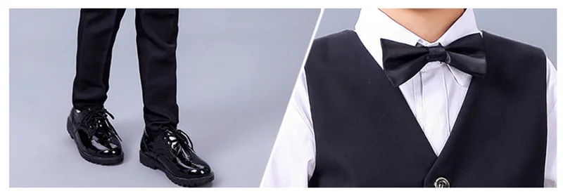 Boys vest set children clothing set boys suits for weddings Prom clothes child piano costume suit for boy waistcoat shirt pants (1)