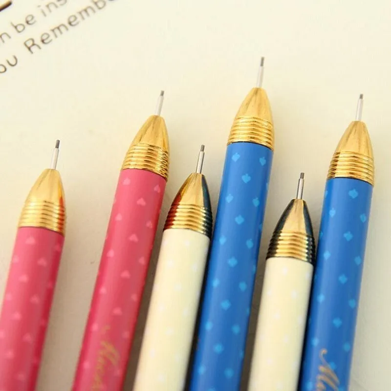 3 pcs/lot High quality 3 colors Cute Crown Kawaii Korea Novelty Mechanical Pencils School Office supplies for girls 05810