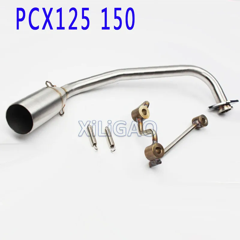 PCX125 PCX150 Whole Set Exhaust Motorcycle Front Pipe Without Silencer