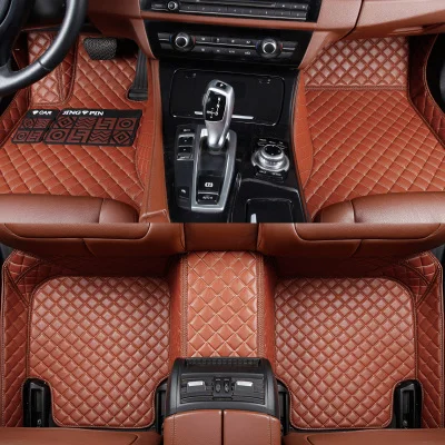 HLFNTF пользовательские автомобильные коврики для Chrysler 300c 3D автомобиль-Стайлинг сверхмощный защита от любых погодных условий автомобильные аксессуары ковер - Название цвета: brown
