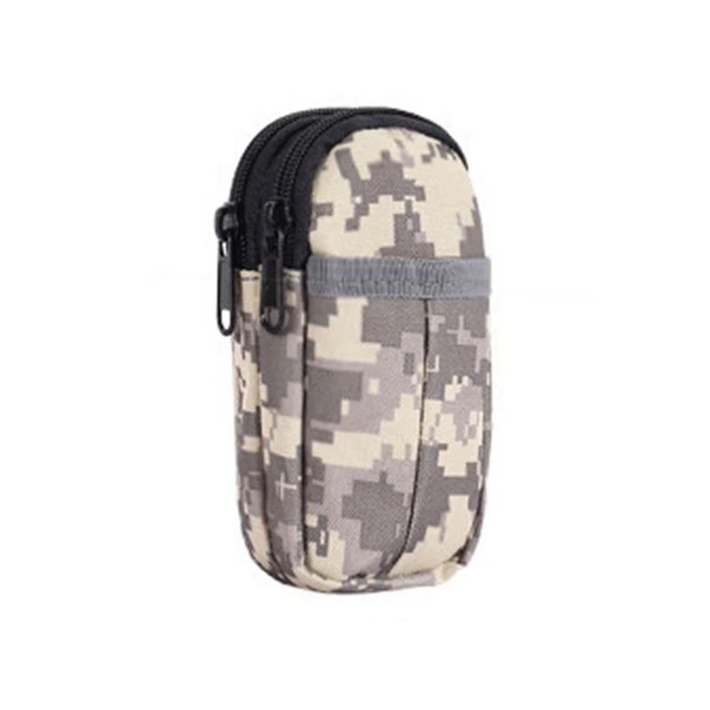 Охотничья походная тактическая Сумка водонепроницаемая двойная молния поясная сумка военная сумка-Органайзер для телефона 8 цветов - Цвет: AC
