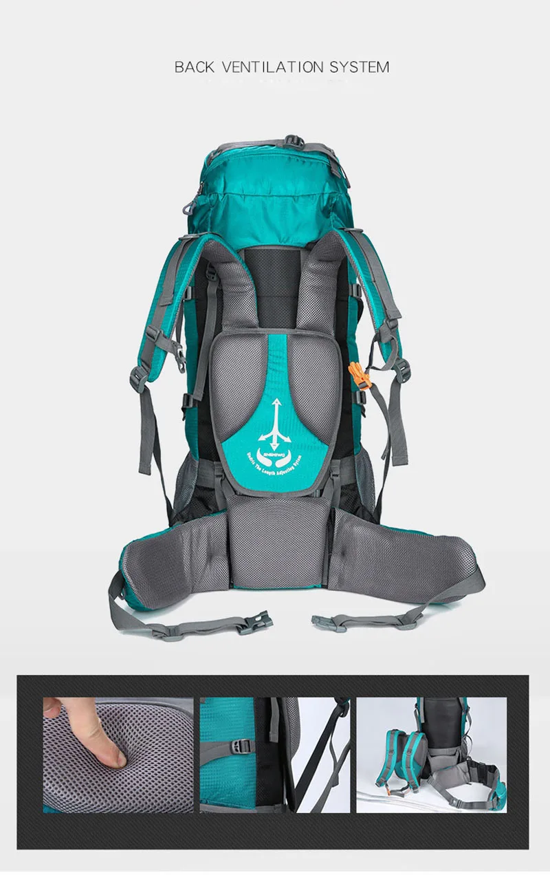 80L походные рюкзаки большая уличная сумка рюкзак нейлоновая суперлегкая Спортивная Дорожная сумка водонепроницаемый альпинистский рюкзак 1,69 кг