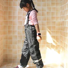 Детские непромокаемые штаны детские брюки ветронепроницаемый комбинезон для мальчиков и девочек лыжный комбинезон детские лыжные штаны для детей 1-16 лет