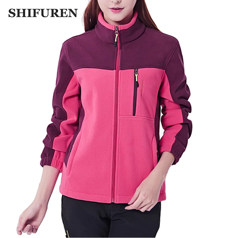 Новинка зимние женские флисовые куртки SHIFUREN уличная спортивная термальная